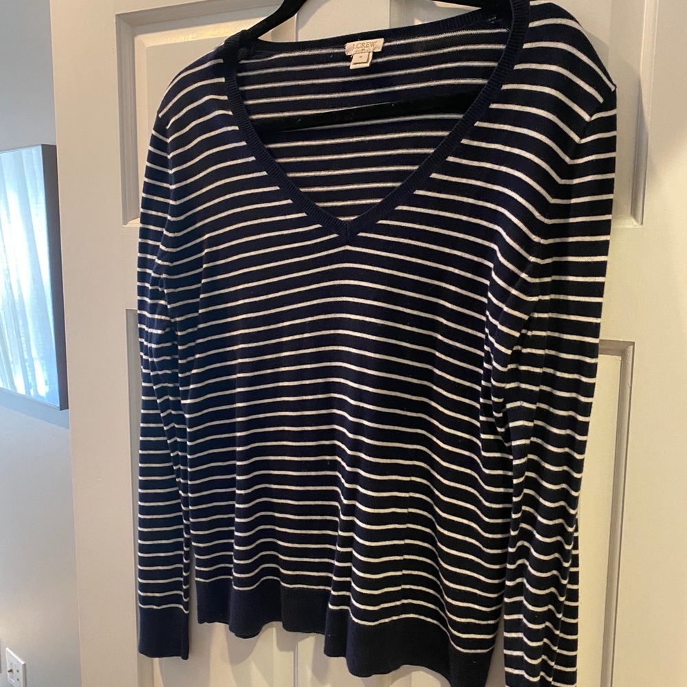 Striped jcrew sweater